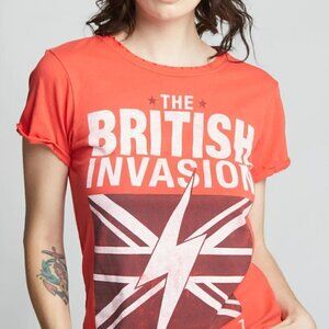 NWOT Recycled Karma 1964 British Invasion Tour Tee Red Size XS
